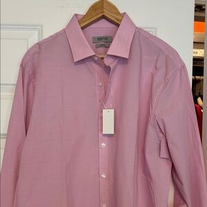 NWT! Men’s Kenneth Cole Reaction Pink Dress Shirt. 17-17.5, 34-35